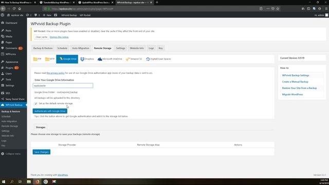 How To Backup WordPress to Dropbox or Google Drive For Free смотреть онлайн