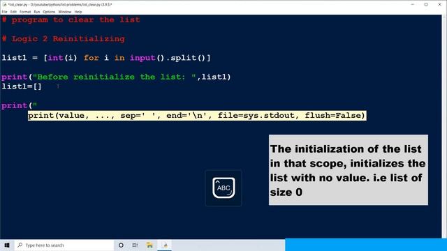 Python Tutorial-6|Program Delete All Values In List| How To Make Empty List|Lists|#ghcodingtechniqu смотреть онлайн
