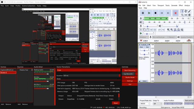 Audacity OBS synchronizing (using Hotkey) || Best Voice Over Technique For OBS Studio|| 2020 смотреть онлайн
