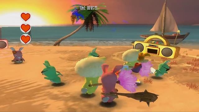 Rayman Raving Rabbids - Bunnies have natural rhythm 1 (1000/1000) смотреть онлайн