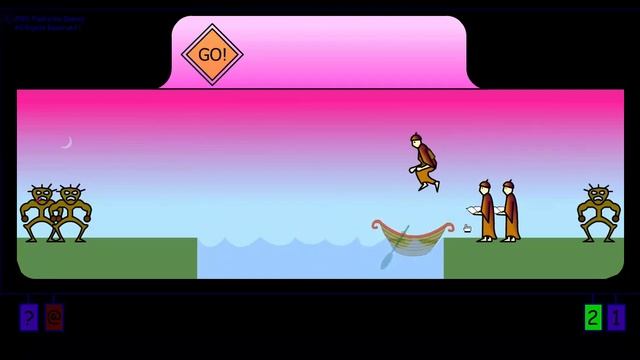 Cannibal and Missionaries - Plastelina Logic Game Solution | PC Flash Games Free Download смотреть онлайн