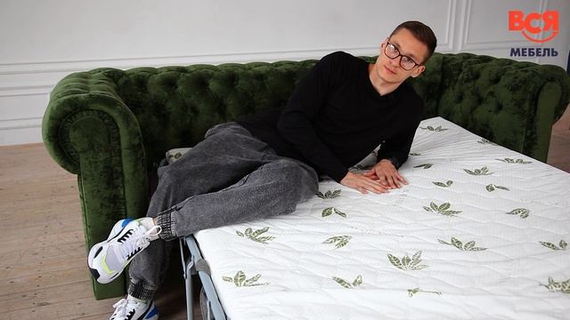 Обзор на диван "Честер" с французской раскладушкой, от компании "Вся мебель" смотреть онлайн