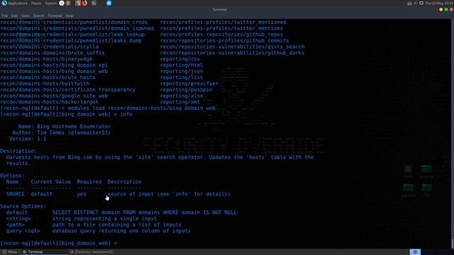 Recon-ng - Pentesting Tutorials смотреть онлайн