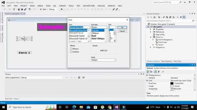 simplest dice game in c# | most easiest dice game in c#.net смотреть онлайн