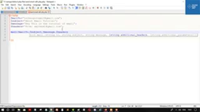 How to send Email with PHP mail() Function || Web Development Classes in HIndi смотреть онлайн