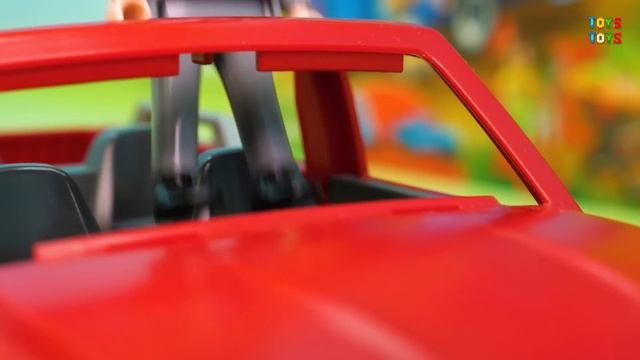 Пожарная машина Экскаватор Эвакуатор Полицейская машина - видео распаковка. смотреть онлайн