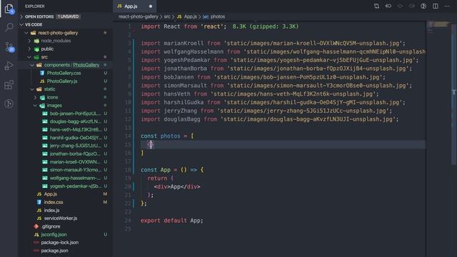 App Component erstellen & Bilder importieren | React Photo Gallery смотреть онлайн