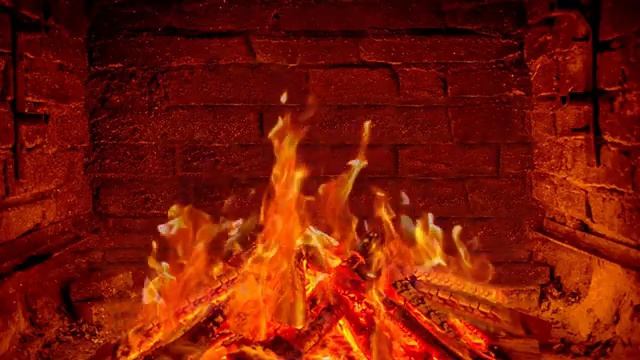 Успокаивающий камин десять часов, Fireplace 10 Hours Full HD, , Виртуальный камин