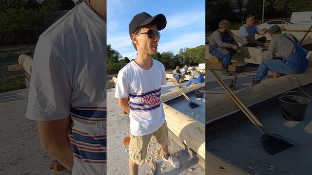 Сруб дома из Сибирского кедра в Туле ! Окладной венец! Заказчик делится впечатлением ) смотреть онлайн