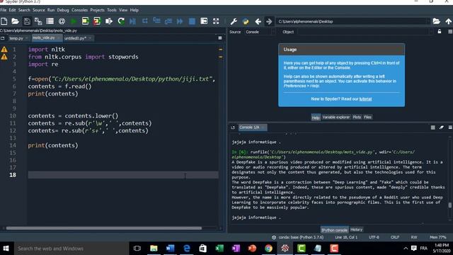 NLP with Python : cleaning and Elemination of stopwords смотреть онлайн