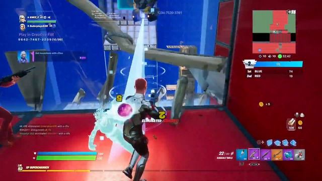 Fortnite New Advanced VS Red Blue LTM Unlimited Xp Glitch Level Up Fast New Xp trick Season 6 смотреть онлайн