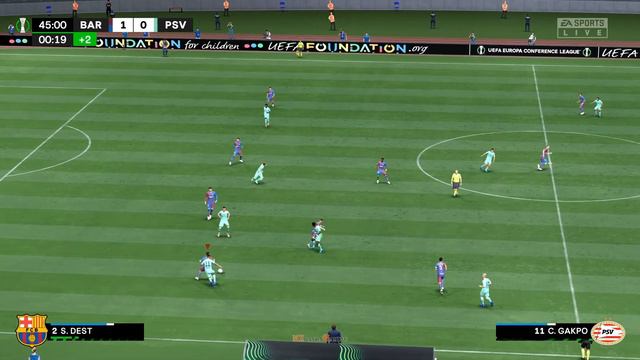 FIFA 22 | BARCELONA vs PSV Ft. Ferran Torres, Cavani, | Europa Conference League | Gameplay PS5™