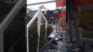 Мотоблок Салют Перевозка Рулона Сена