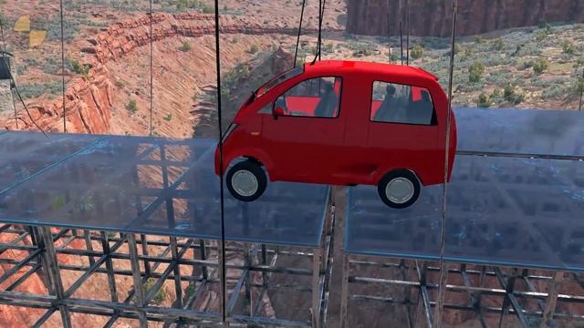 Cars vs Glass Bridge ? BeamNG.Drive смотреть онлайн