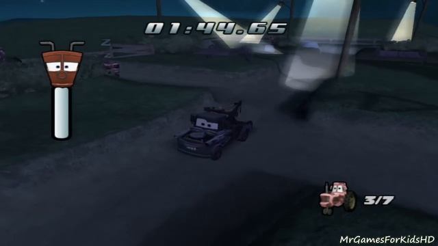 Disney Cars Mater's Amazing Tractor Tipping Game Walkthrough Children Fun смотреть онлайн