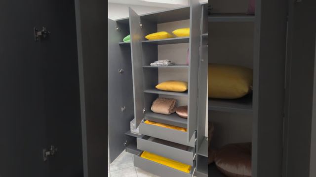 Шкаф мш 1600.1, цвет графит (ВМ-Мебель) смотреть онлайн