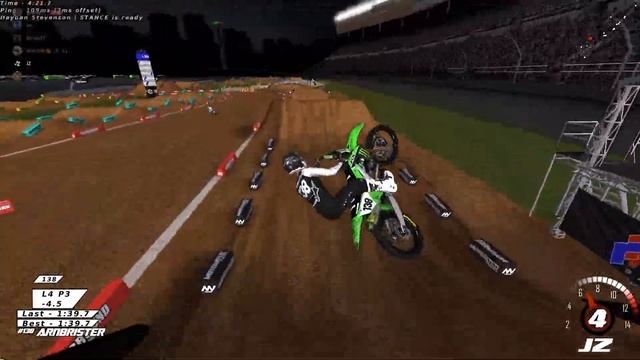 2022 Atlanta Supercross Heat Race - Mx Simulator Rf Open Am смотреть онлайн