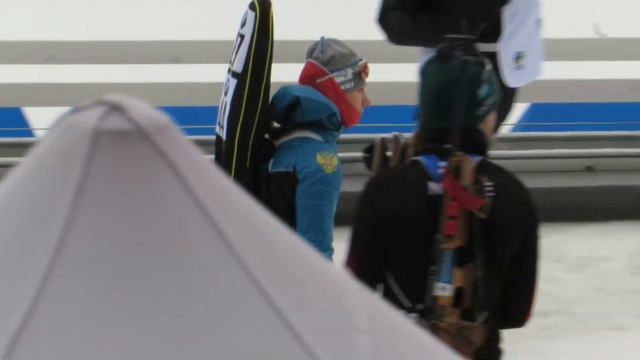 Чемпионат Европы по биатлону в Раубичи 2019 Спринт Света Миронова перед церемонией награждения смотреть онлайн