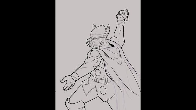 Drawing Thor Timelapse смотреть онлайн