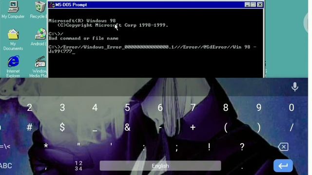 Console Сделал ошибку в Win 98 Simulator Console Error смотреть онлайн