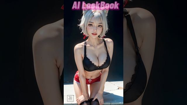 4K AI Art | fluffy white cat cosplay | AI lookbook смотреть онлайн