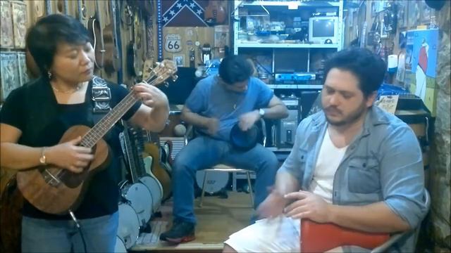 Derbak - aula de percussão exótica - exotic groove - JP, Soninha e o aluno Thiago D´Alvia смотреть онлайн