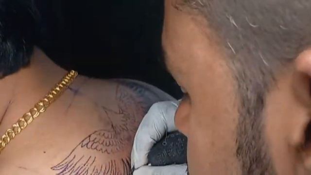 Eagle Tattoo On Back || Flying Eagle Tattoo || Crystal Tattooz