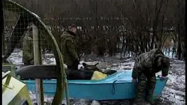 в ледоход на лодках