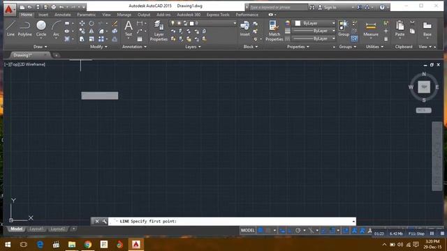 Auto cad (2015) using Trim & offset command смотреть онлайн