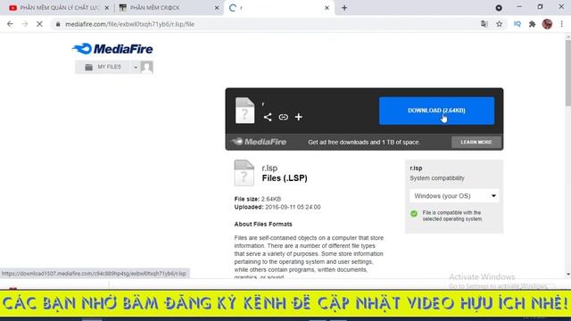 Hướng dẫn tải các lisp trên kênh Youtube Autolisp autocad và https://phanmemcrack11.blogspot.com/ смотреть онлайн