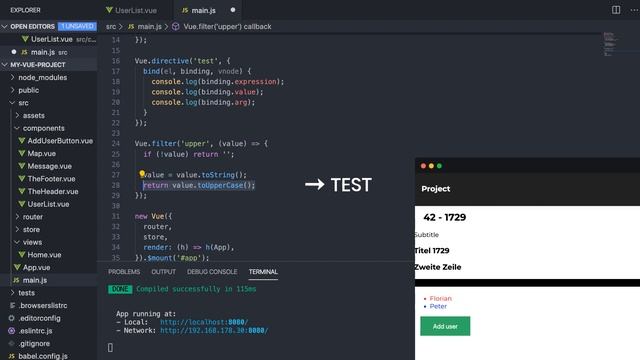 Was sind Filter | Vue.js in a Nutshell смотреть онлайн