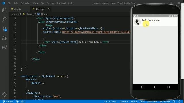 4 Home Screen designing | React Native tutorial in English смотреть онлайн