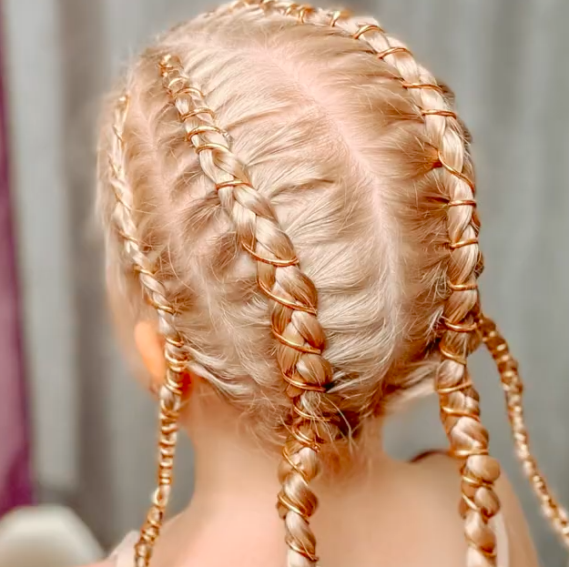 Золотые косы _ Прически для девочек смотреть онлайн