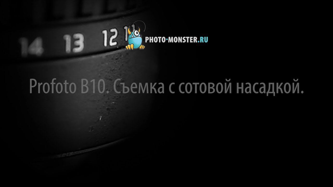 Profoto B10. Съемка с сотовой насадкой