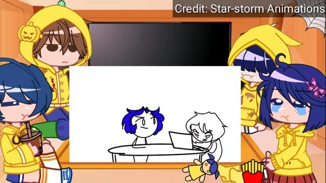 Characters in yellow raincoats react to eachother | Part 3/4 Coraline | Gacha Club смотреть онлайн