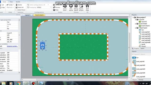 Construct 2 Racing game Tutorial-2 : Level design-2 смотреть онлайн