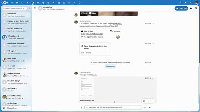 Nextcloud Talk in Hub 3 смотреть онлайн