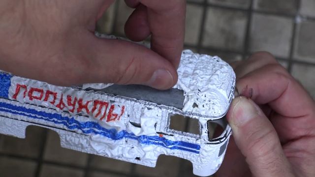 Душевное расхламление с ПАЗиком-3742 "Продукты" / Смывка старой краски.... переделка в гробовой... смотреть онлайн