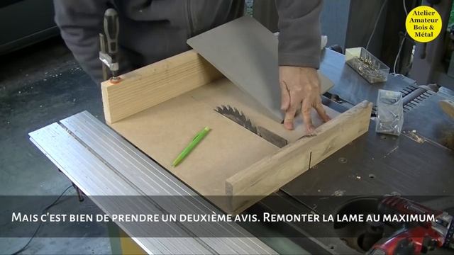 Mini Traîneau De Coupe Pour Scie Sur Table