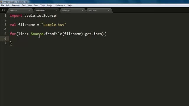 Read TSV File in Scala смотреть онлайн
