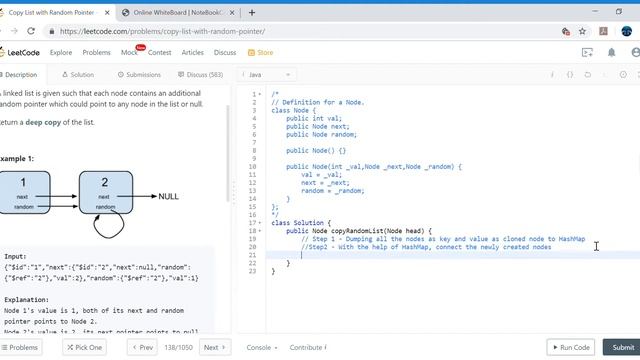 Copy List with Random Pointer LeetCode 2019 05 29 смотреть онлайн
