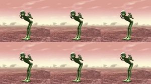 новая версия ТАНЦУЮЩИЙ ИНОПЛАНЕТЯНИН зеленый человечек