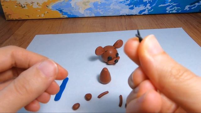 Как слепить из пластилина Крошку Ру из Винни Пуха из коллекции фигурок Фанко Поп?\Видео лепка смотреть онлайн