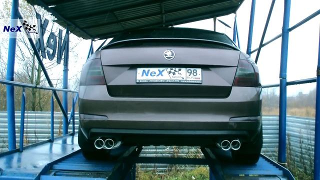 NeX® _Skoda Octavia A7.ЭКСКЛЮЗИВ! - Глушитель раздвоенный с 4-мя насадками. Одна на миллион смотреть онлайн