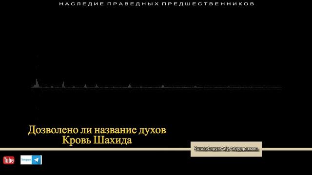 ДОЗВОЛЕНО ЛИ НАЗВАНИЕ ДУХОВ КРОВЬ ШАХИДА? смотреть онлайн