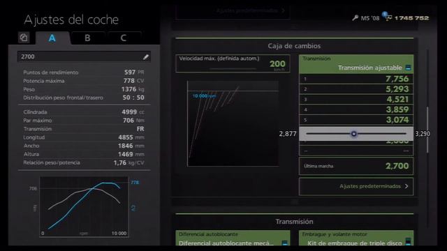 GRAN TURISMO 6 BMW M5 2008 DRAG SETUP