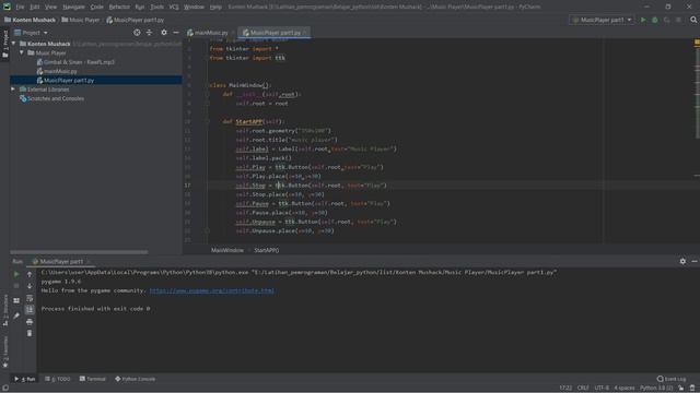 Music Player || tkinter | pygame || python part2 смотреть онлайн