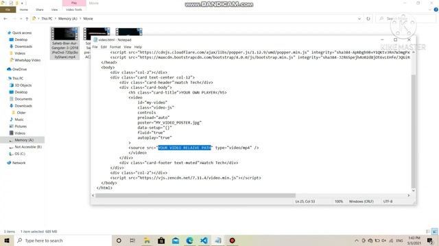 How to create video player within 3 minutes. HTML5 Video.js and bootstrap. Roshak Tech ! смотреть онлайн