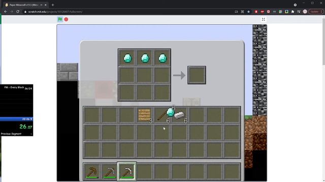 Paper Minecraft Every Block Set Seed Speedrun in 58.950 смотреть онлайн