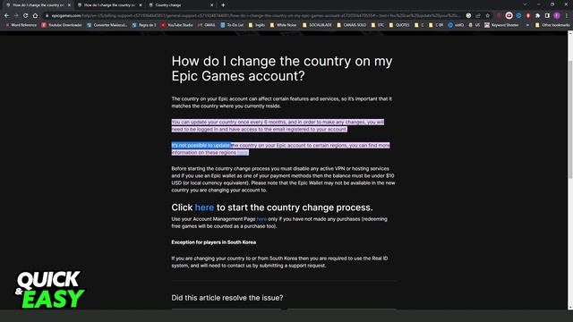 How To Change Epic Games Region [BEST Way!] смотреть онлайн